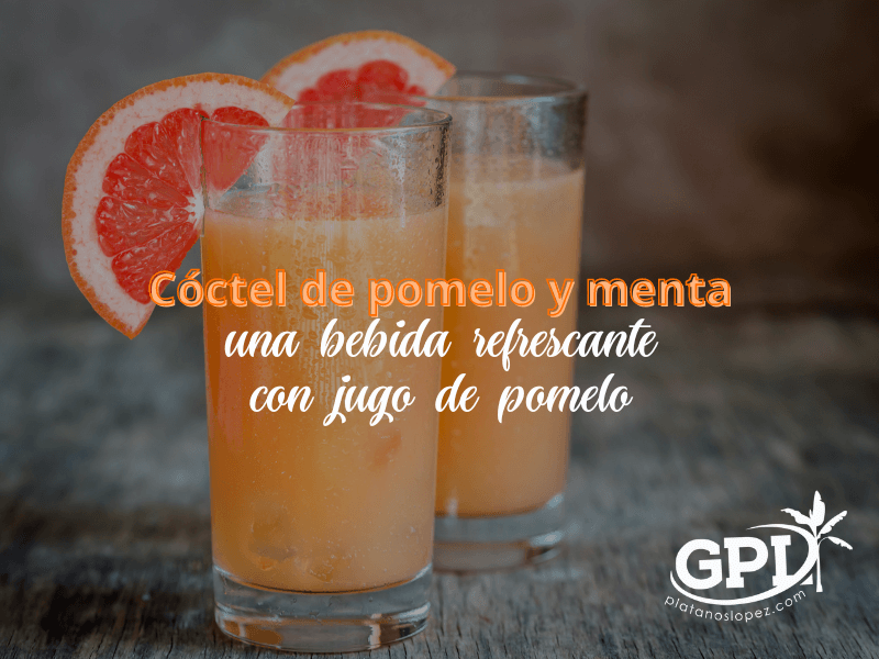 Cóctel de pomelo y menta